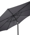 Parasol m/krank og tilt grå Ø300 x H247 cm - Sunlife